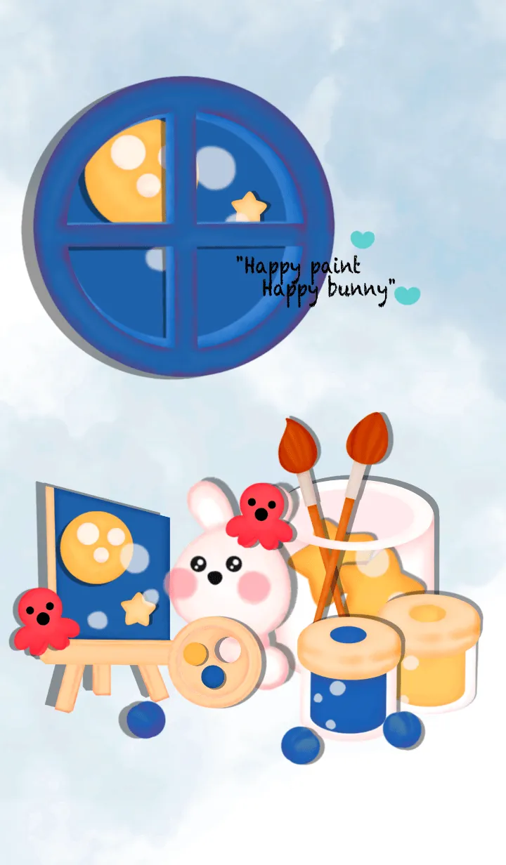 [LINE着せ替え] Painting the moon 4の画像1