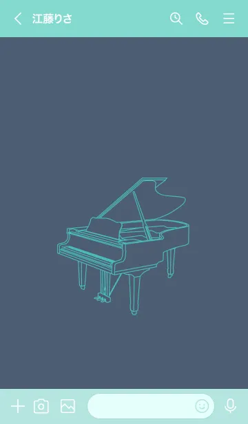 [LINE着せ替え] ピアノ スマルトの画像3