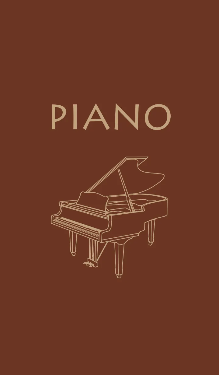 [LINE着せ替え] ピアノ チョコレートの画像1