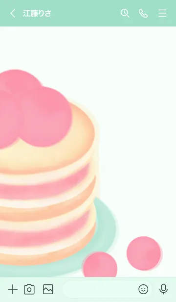 [LINE着せ替え] Pastel blueberry pancake 2の画像3