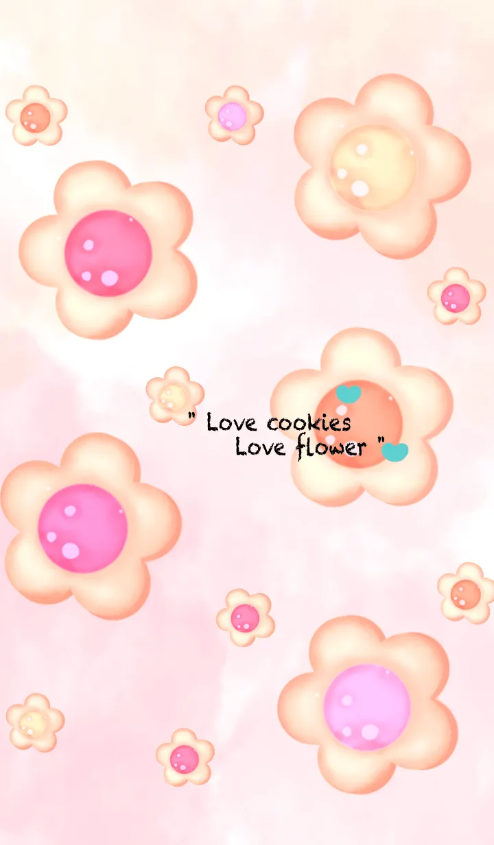 [LINE着せ替え] Pastel flower cookies 11の画像1