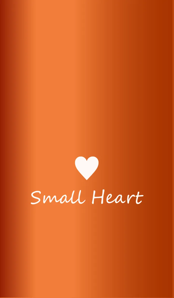 [LINE着せ替え] Small Heart *GlossyOrange 4*の画像1