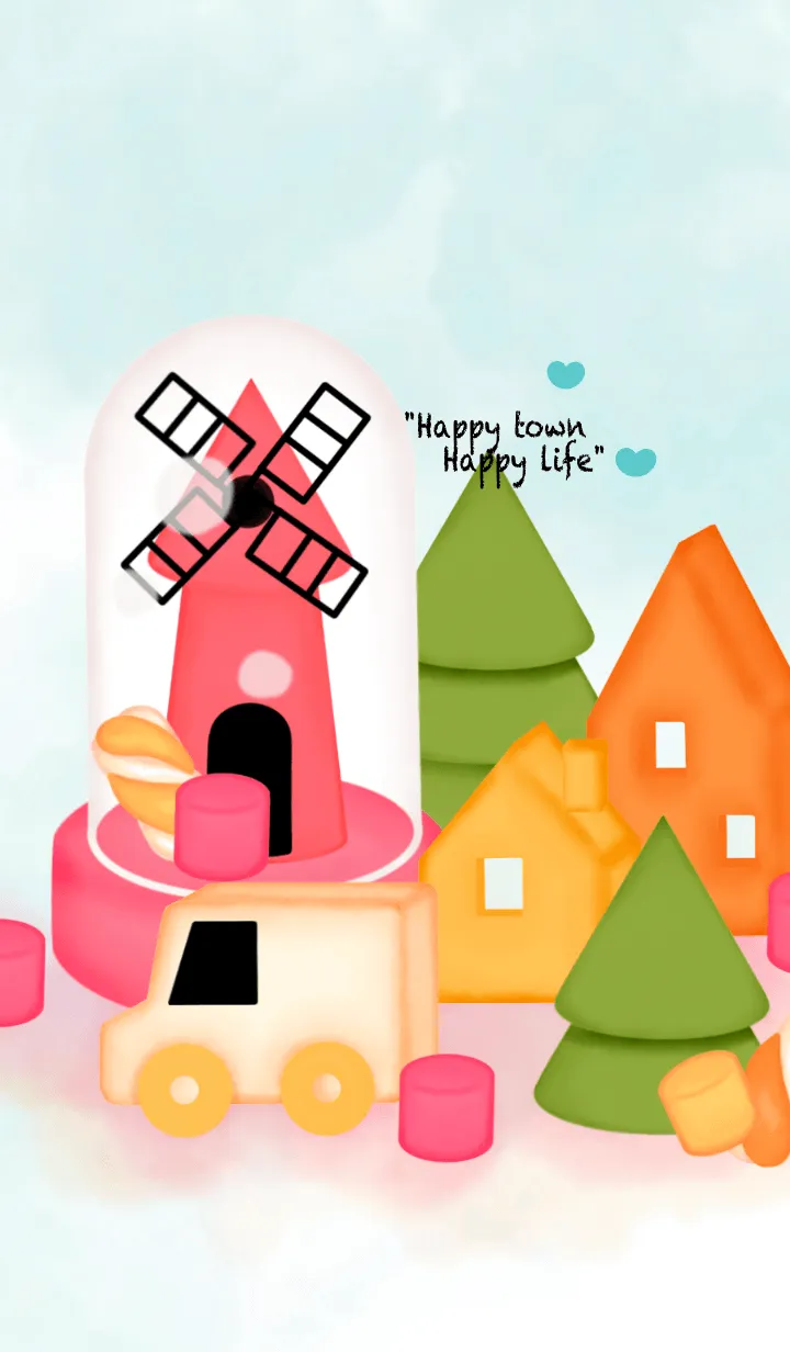 [LINE着せ替え] My marshmallow town 6の画像1