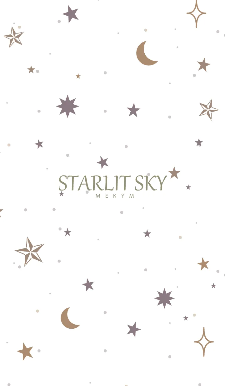 [LINE着せ替え] STARLIT SKY-WHITE 10の画像1