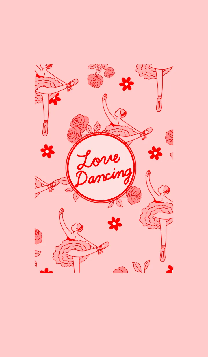 [LINE着せ替え] バレエ love dancing  着せ替えの画像1