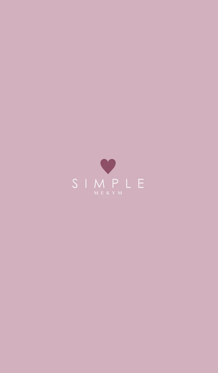 DUSKY PINK.SIMPLE-HEART 39の着せ替えメイン画像