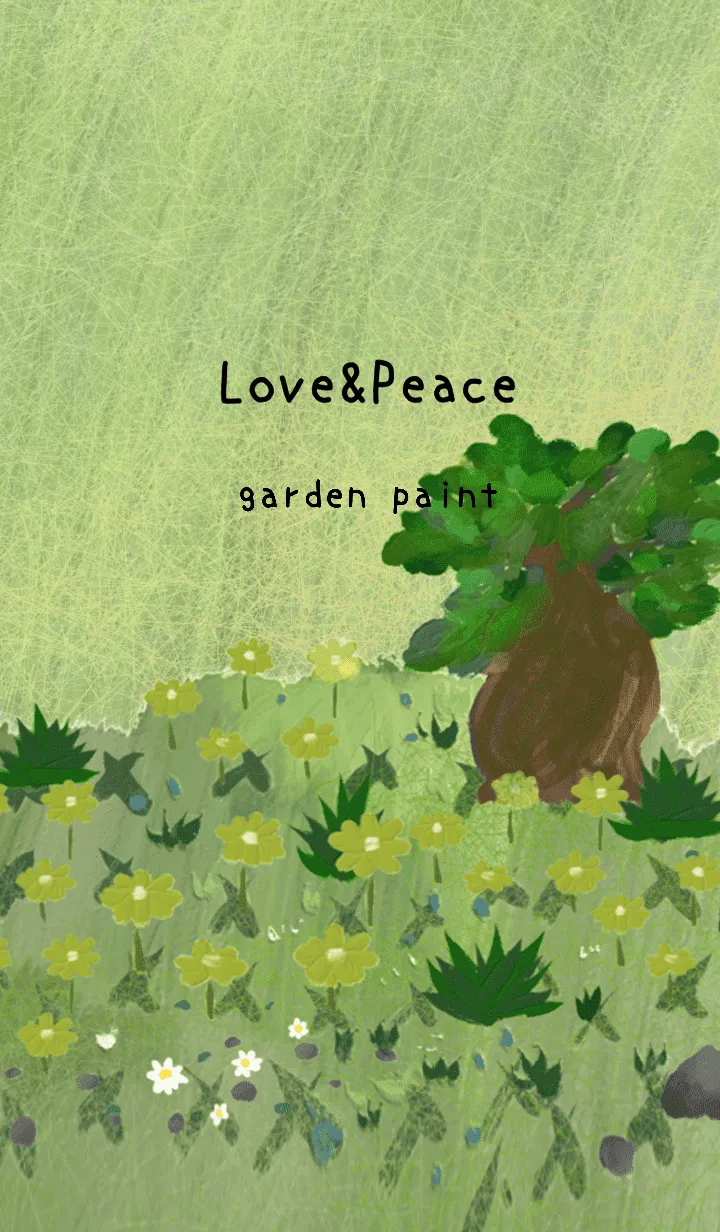 [LINE着せ替え] 油絵アート【garden paint 193】の画像1