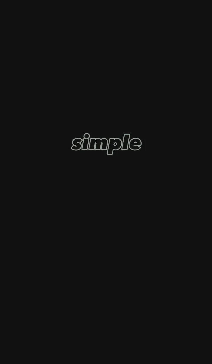 [LINE着せ替え] SIMPLE LOGO/ 黒カーキの画像1