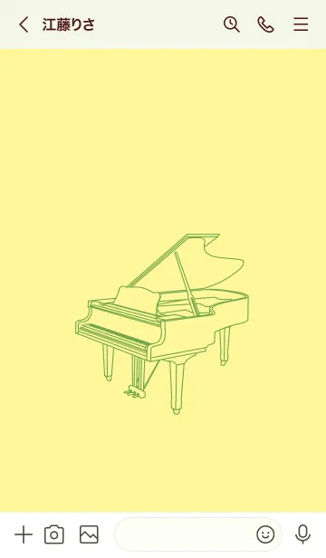 [LINE着せ替え] ピアノ ライムライトの画像3