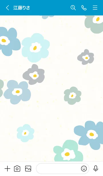 [LINE着せ替え] 6色の花輪7の画像3