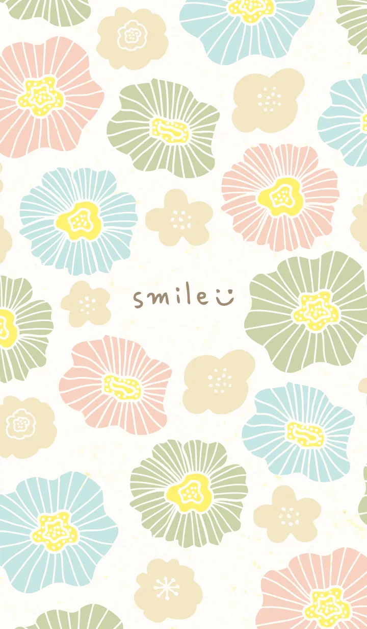 [LINE着せ替え] 北欧風 かわいいお花3の画像1