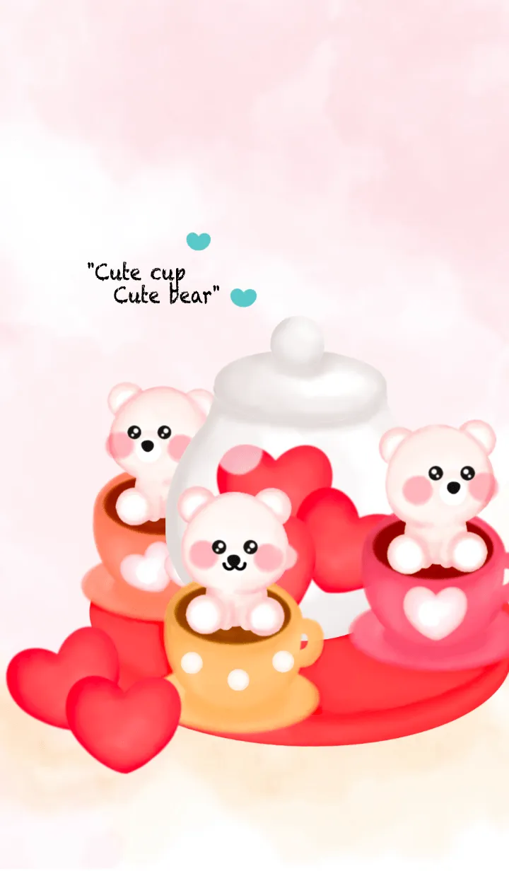 [LINE着せ替え] Mini bear mini cup 6の画像1