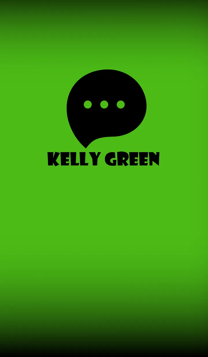 [LINE着せ替え] Kelly Green And Black V.2 (JP)の画像1