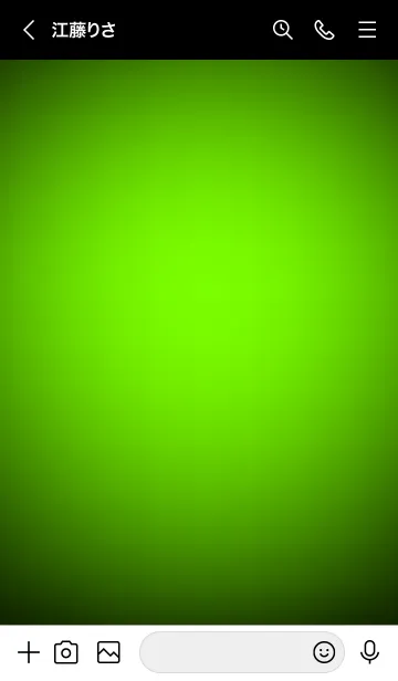 [LINE着せ替え] Neon Green Light Theme V2 (JP)の画像3