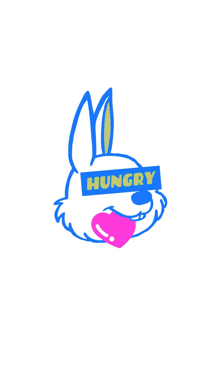 [LINE着せ替え] ハート イート ラビット 98の画像1