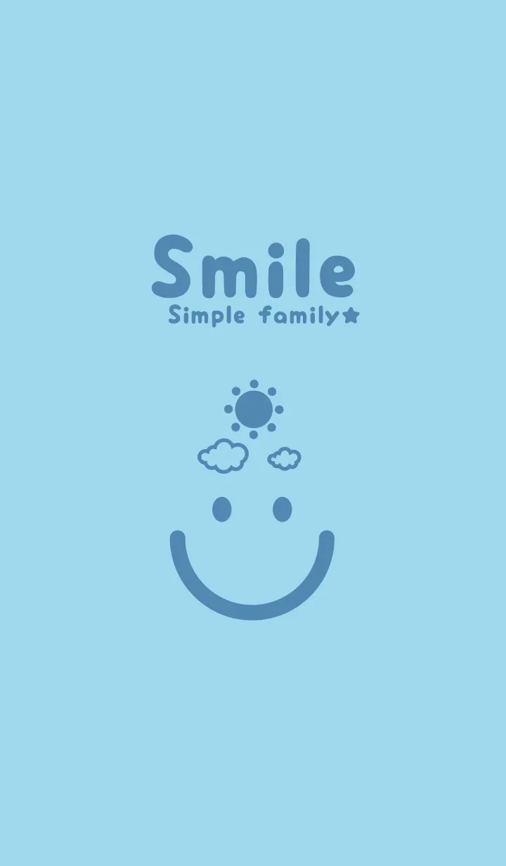 [LINE着せ替え] スマイル＆SUN 空色の画像1
