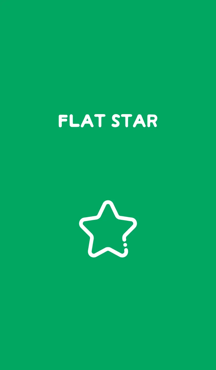 [LINE着せ替え] FLAT STAR / Greenの画像1