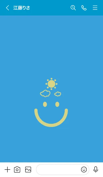 [LINE着せ替え] スマイル＆SUN 露草の画像3