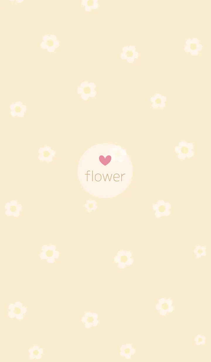 [LINE着せ替え] お花<ハート>イエロー.の画像1