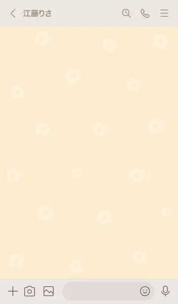 [LINE着せ替え] お花<ハート>イエロー.の画像3