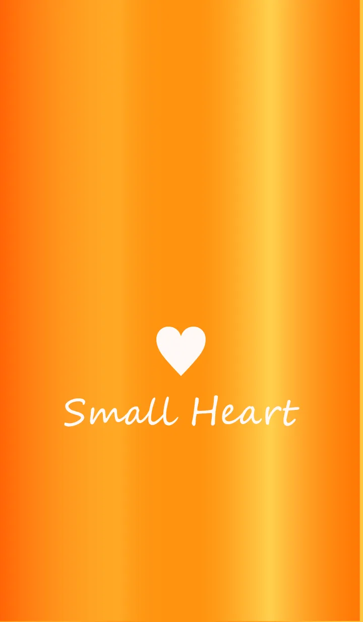 [LINE着せ替え] Small Heart *GlossyOrangeYellow 2*の画像1