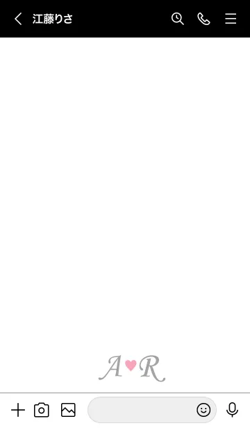 [LINE着せ替え] LOVE-INITIAL A&R イニシャル 3の画像3