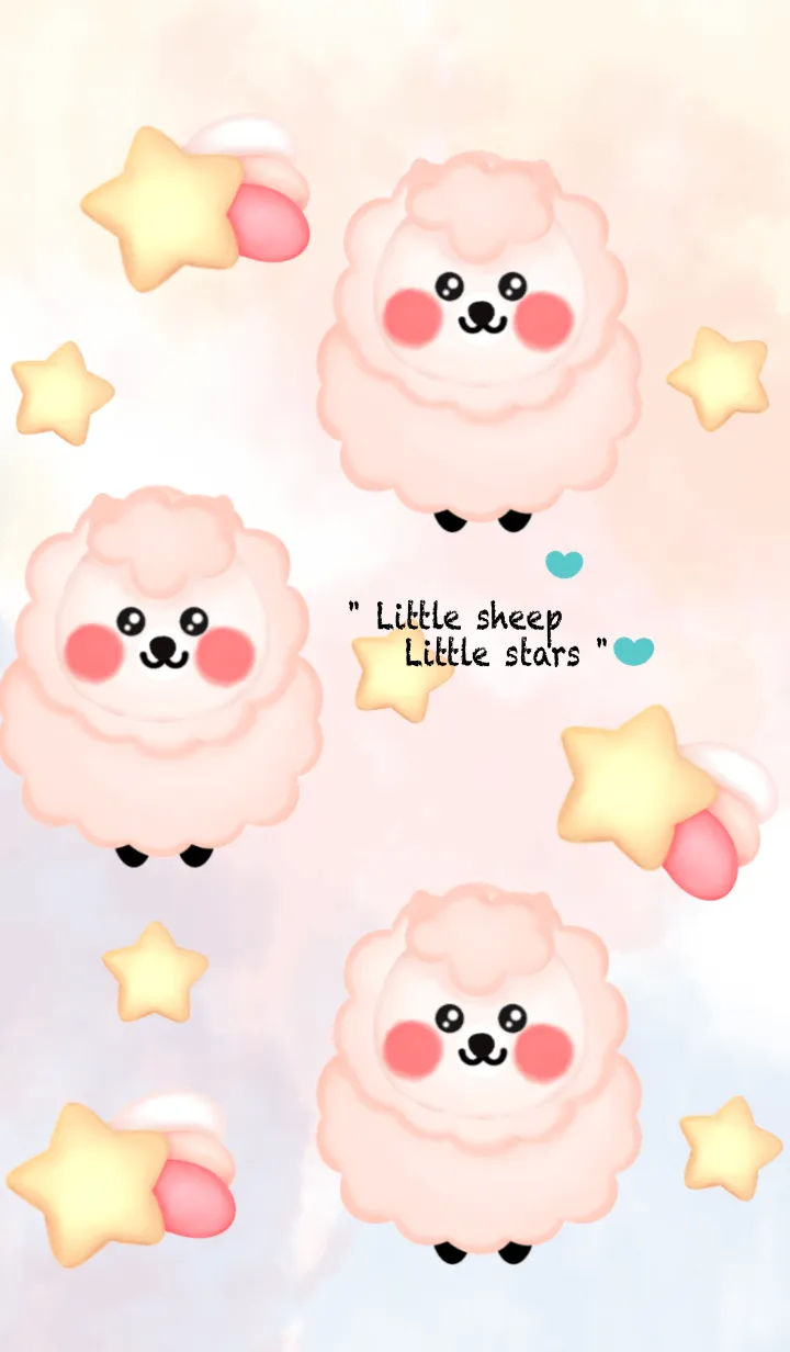 [LINE着せ替え] Lovely sheep 10 :)の画像1