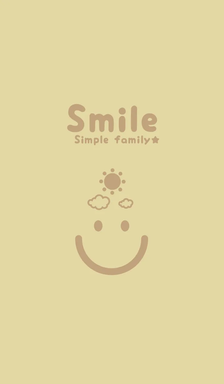 [LINE着せ替え] スマイル＆SUN クリームの画像1