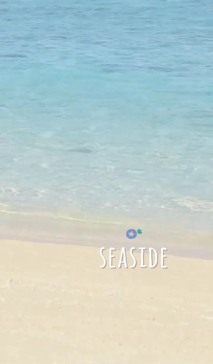 [LINE着せ替え] 海辺 あさがお'ベージュ'の画像1