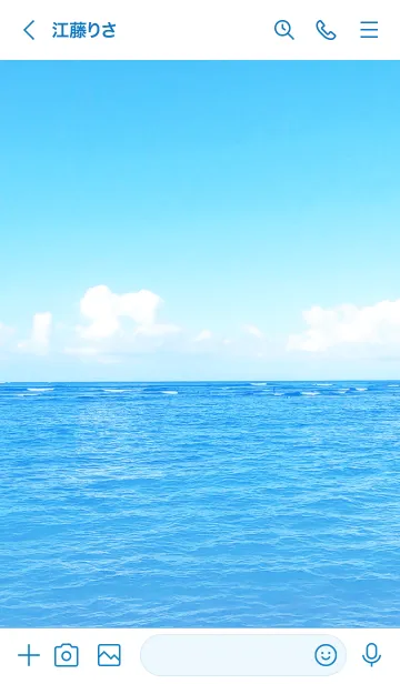 [LINE着せ替え] HAWAIIAN BLUE-SUMMER 25の画像3