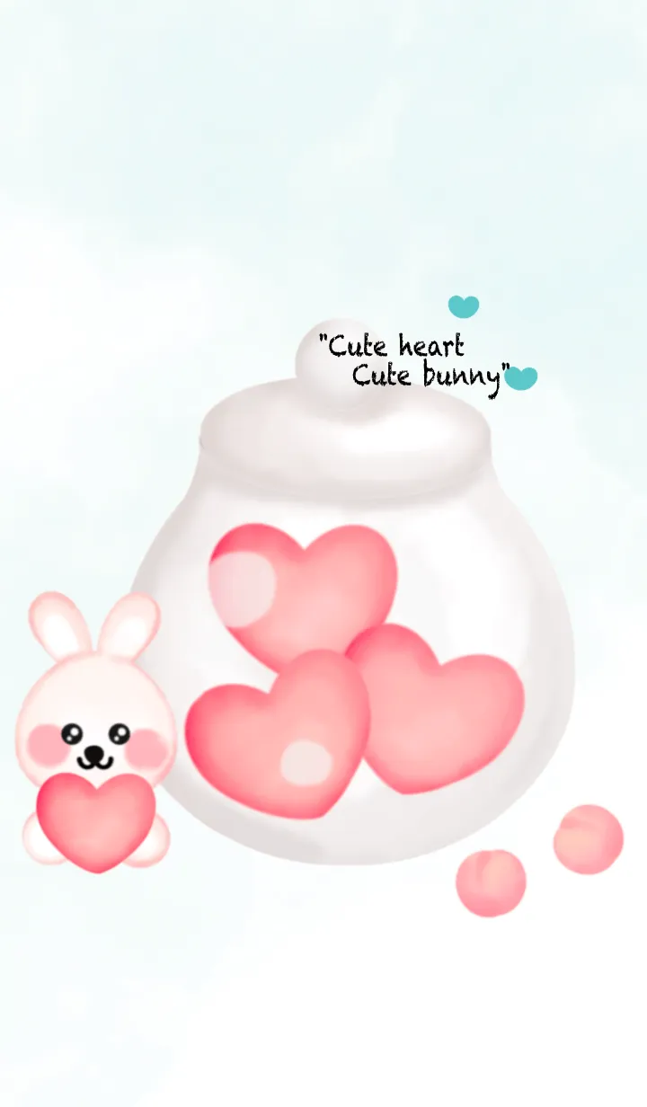 [LINE着せ替え] Little heart Little bunny 6の画像1