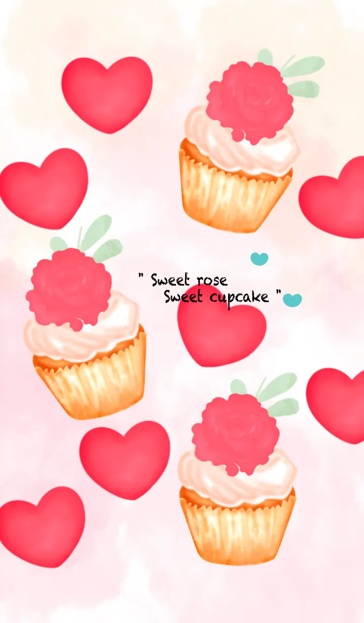 [LINE着せ替え] Little red rose cupcake 13の画像1