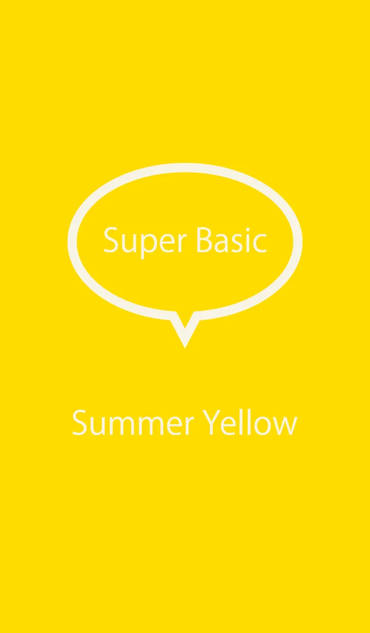 [LINE着せ替え] Super Basic Summer Yellowの画像1