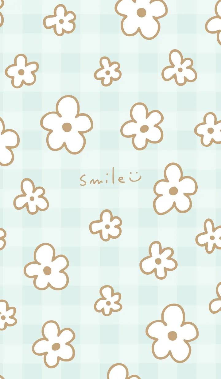 おしゃれなベージュ花15のLINE着せ替え
