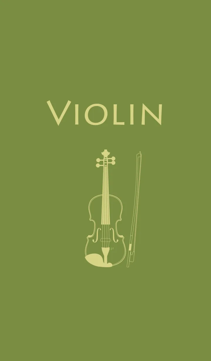 [LINE着せ替え] バイオリン 草色の画像1