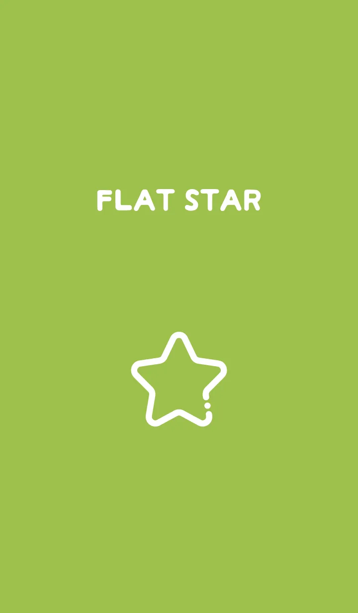 [LINE着せ替え] FLAT STAR / Leaf Greenの画像1