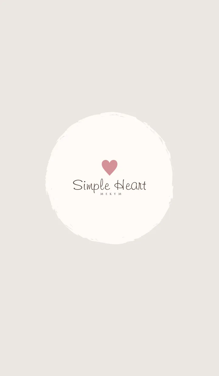 [LINE着せ替え] Simple Heart-Dusky Beige.MEKYM 23の画像1
