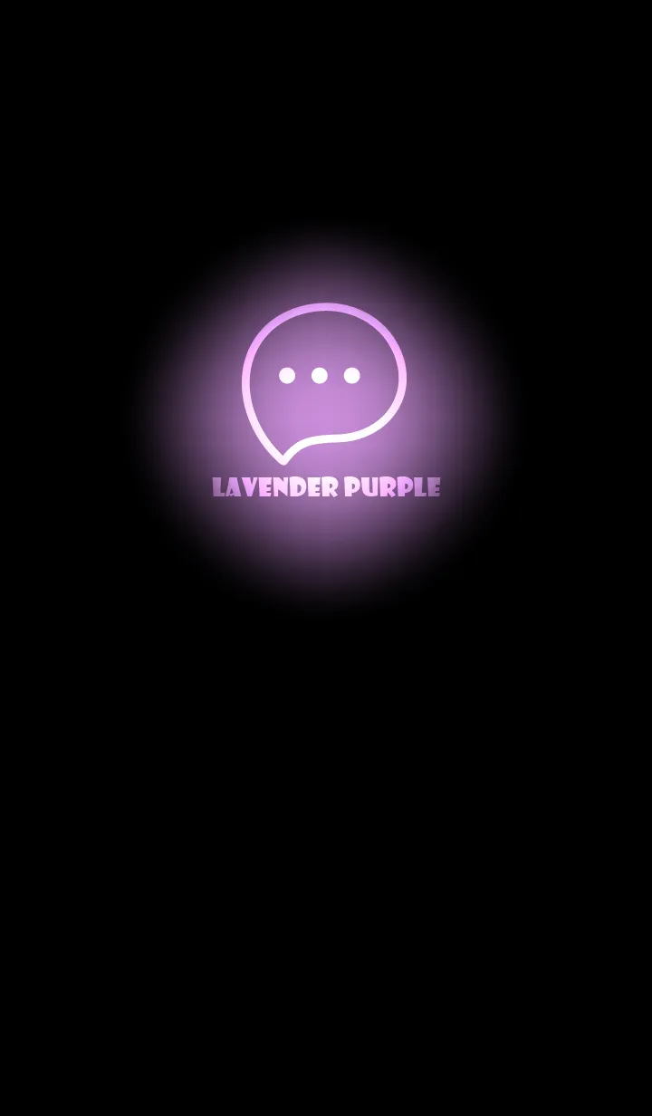 [LINE着せ替え] Lavender Purple Neon Theme V2 (JP)の画像1