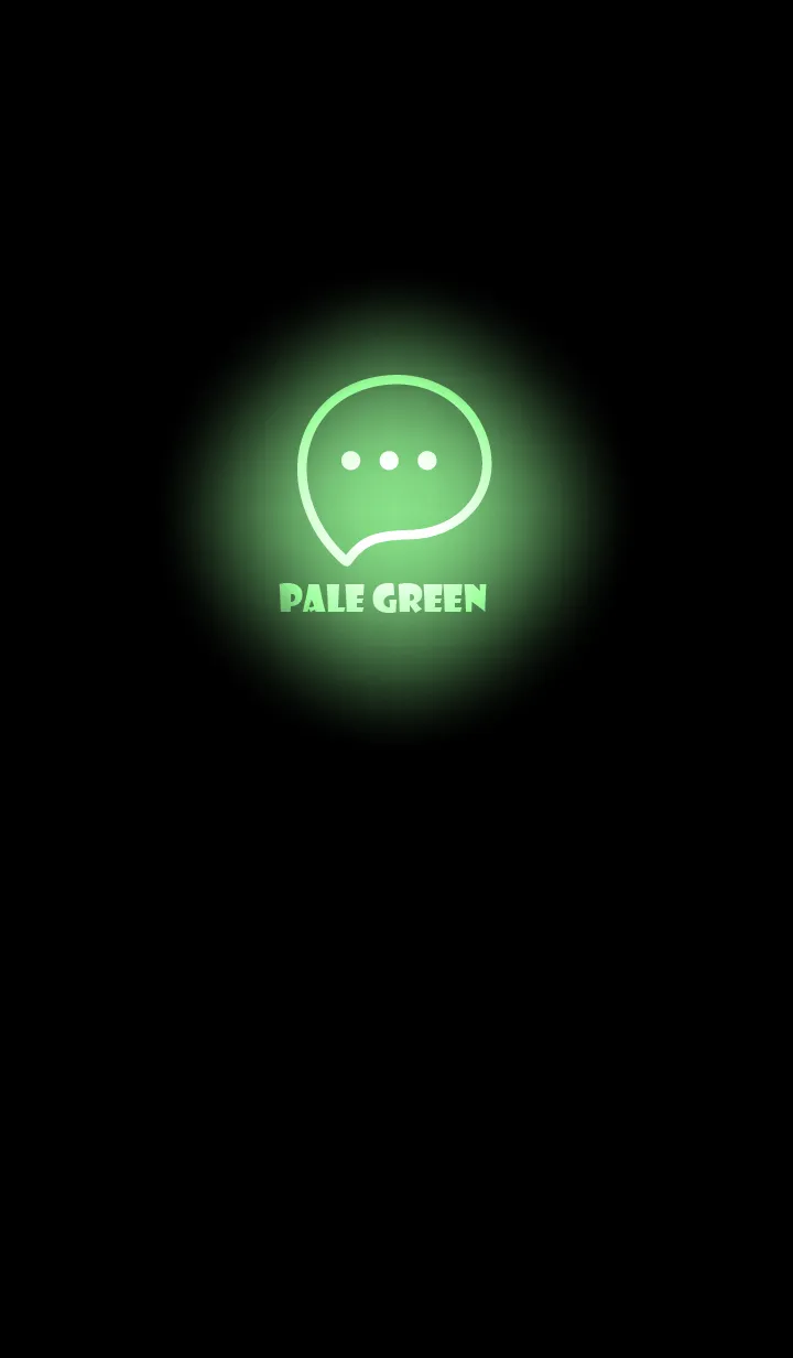 [LINE着せ替え] Pale Green Neon Theme V2 (JP)の画像1