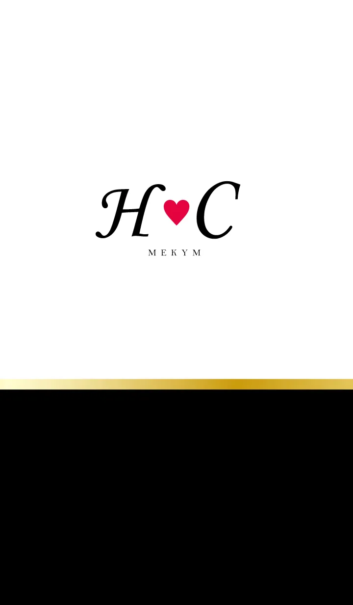 [LINE着せ替え] LOVE-INITIAL H&C イニシャル 3の画像1