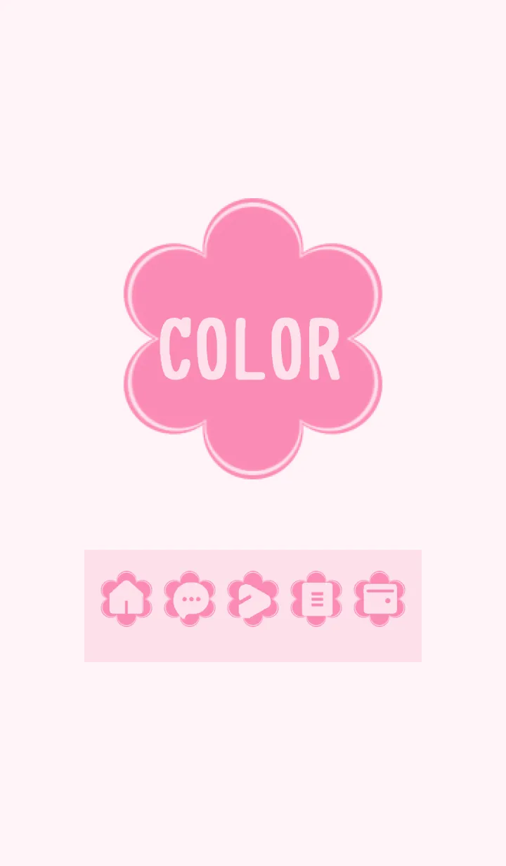 [LINE着せ替え] pink color C06の画像1