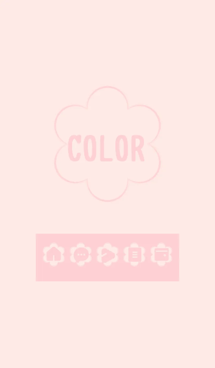 [LINE着せ替え] pink color C07の画像1