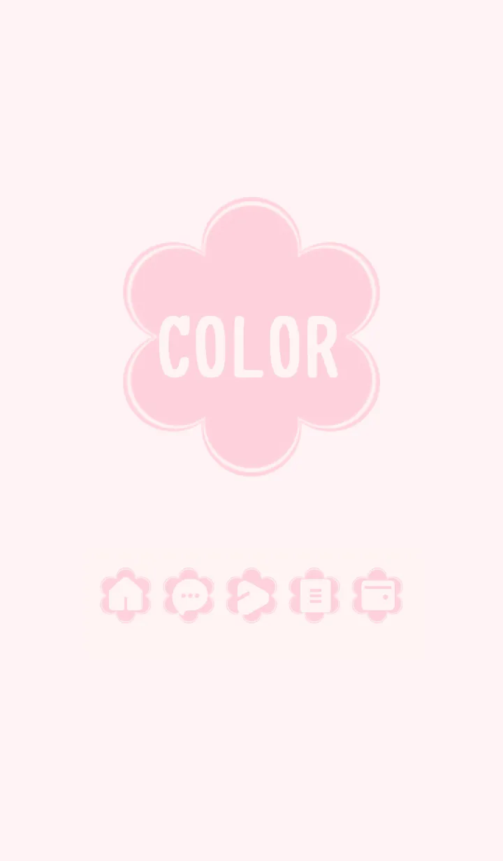 [LINE着せ替え] pink color C08の画像1