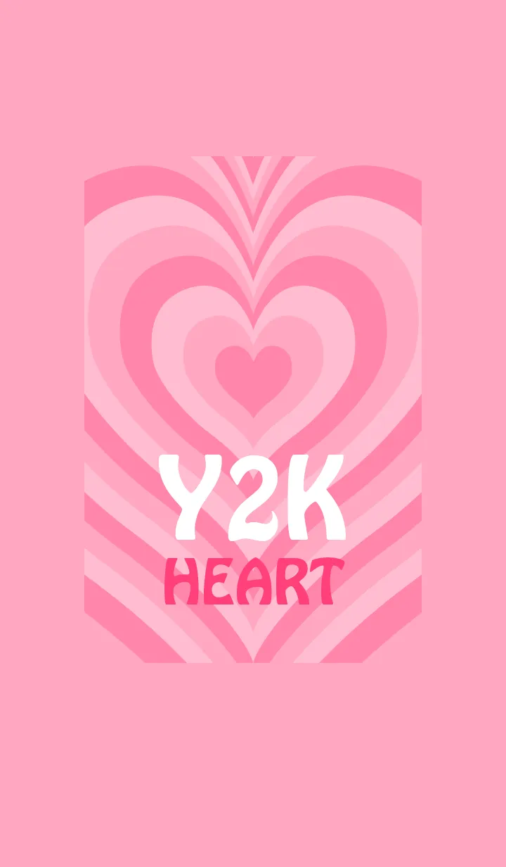 [LINE着せ替え] Y2K HEART コーラル ピンクの画像1