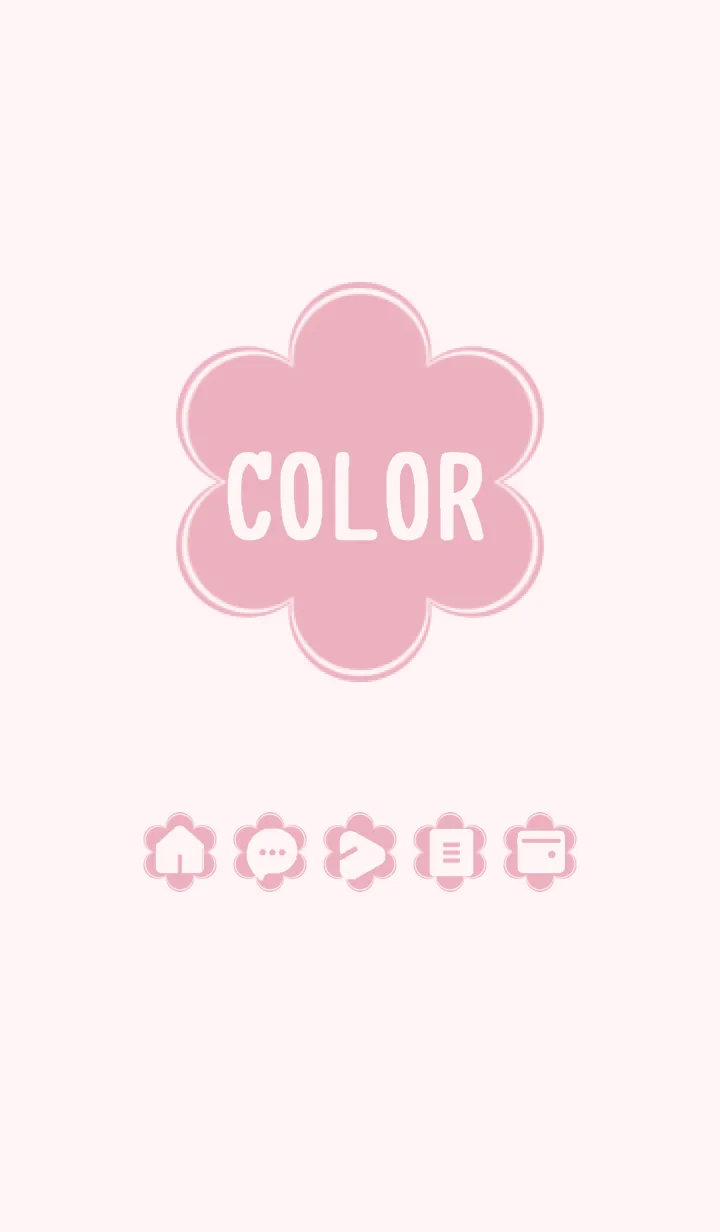 [LINE着せ替え] pink color C10の画像1