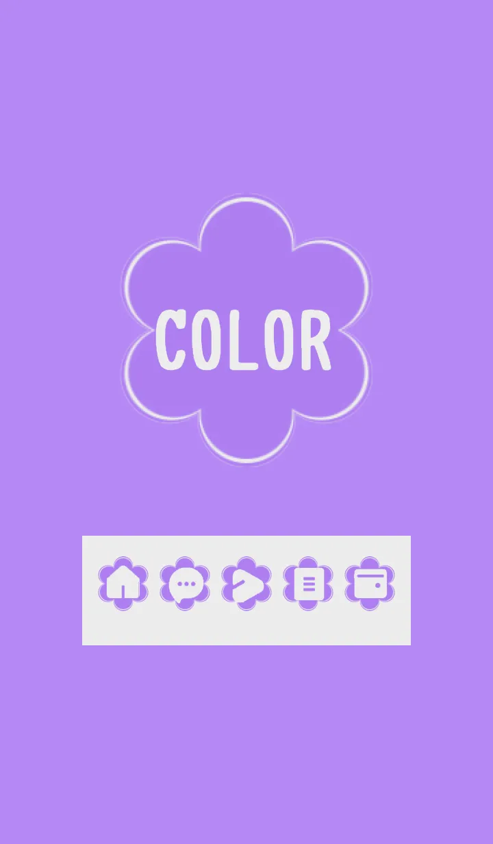 [LINE着せ替え] purple color C06の画像1