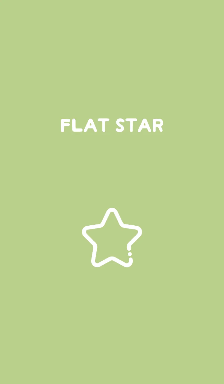 [LINE着せ替え] FLAT STAR / Spring Greenの画像1