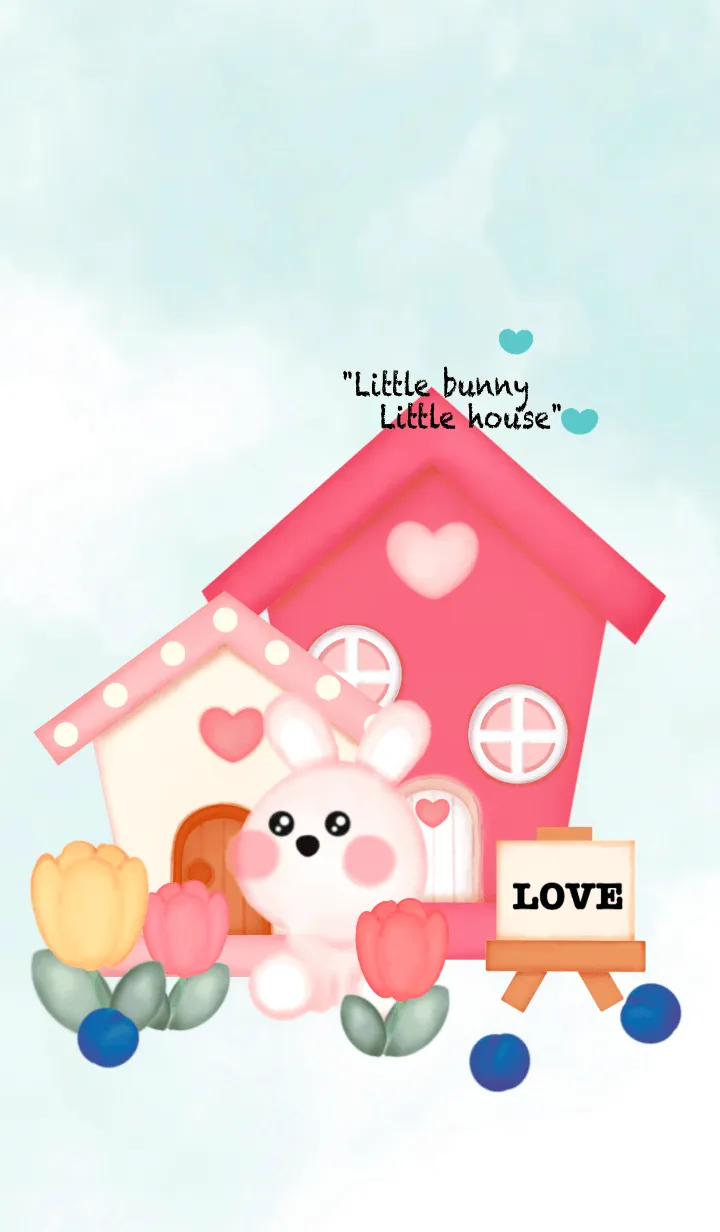 [LINE着せ替え] Little bunny house 5の画像1