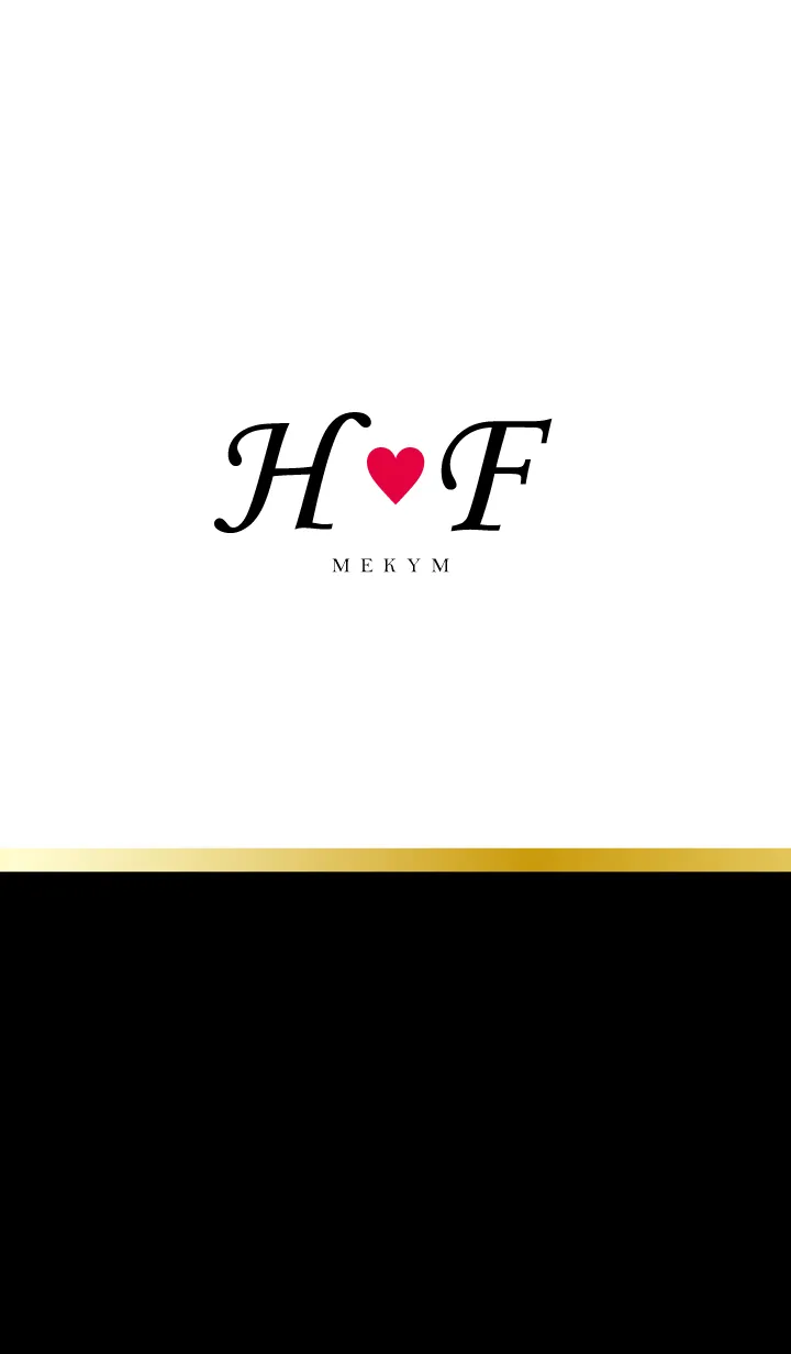 [LINE着せ替え] LOVE-INITIAL H&F イニシャル 3の画像1