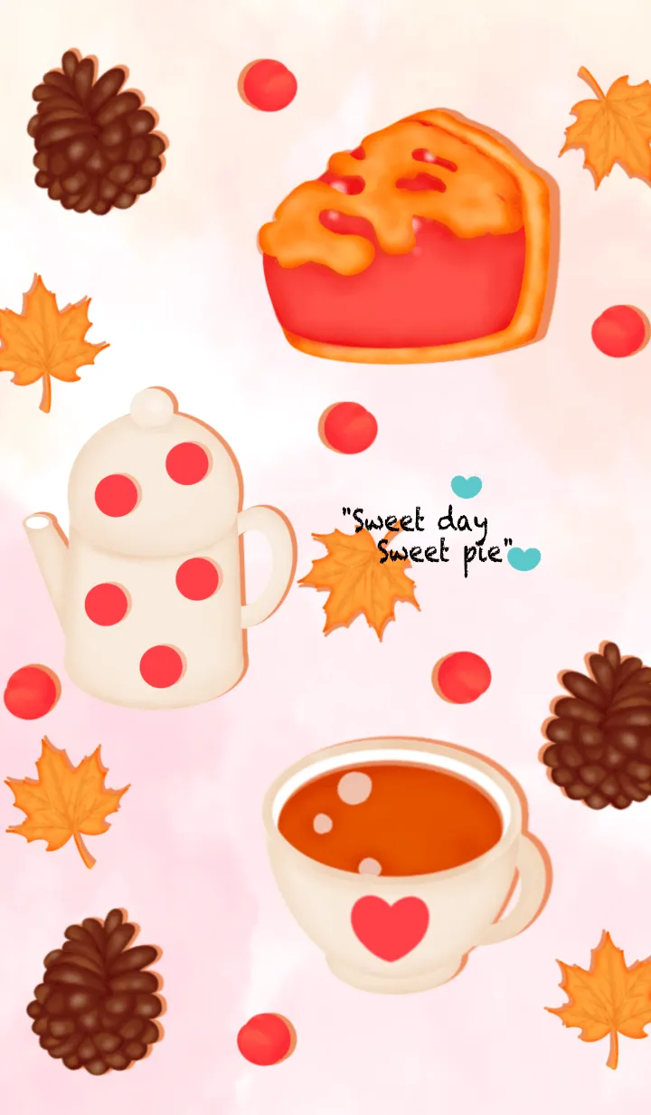 [LINE着せ替え] Happy sweet pie 2の画像1